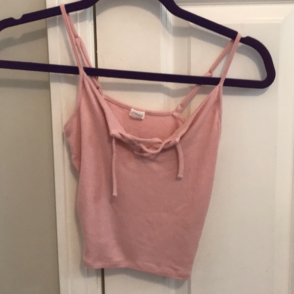 Pink Ribbed Tank Top from Garage - Picture 3 of 4